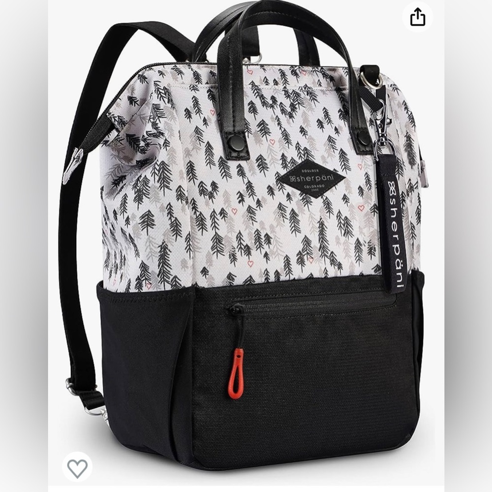 Like New Sherpani Dispatch Convertible Backpack Crossbody Tote in Tree Hugger